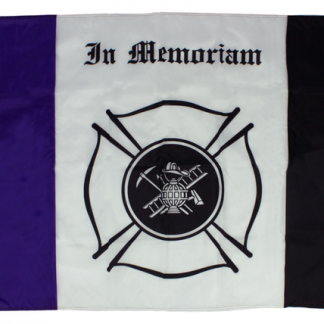 Fireman Mourning Flags